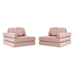 Kindersofa in Zartrosa